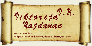 Viktorija Majdanac vizit kartica